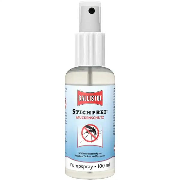 Ballistol Stichfrei | Stechmücken- & Zeckenschutz | Pumpspray | 100 ml | MHD 03/2029